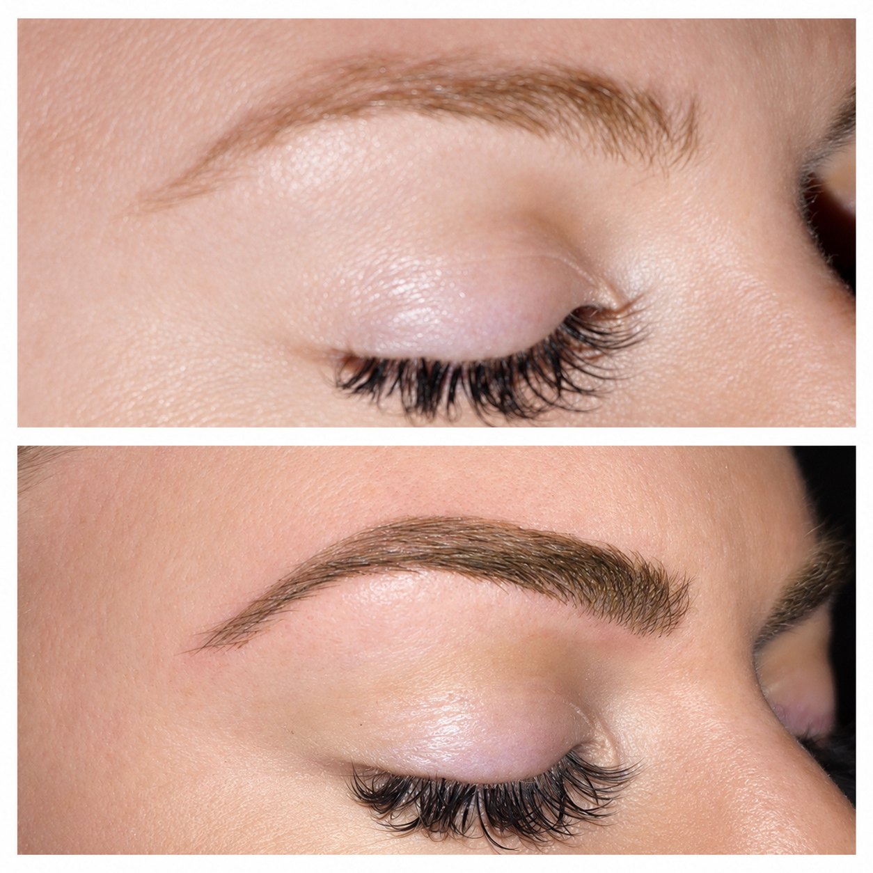 Microblading before and after on a Brows For Life client in Danbury, CT, photo 02