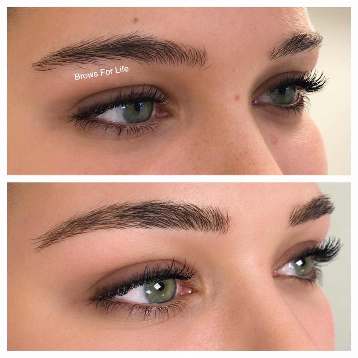 Microblading before and after on a Brows For Life client in Danbury, CT, photo 03