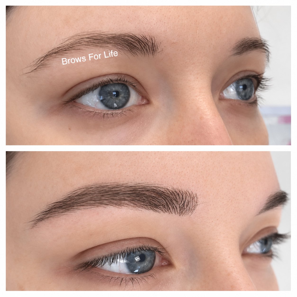 Microblading before and after on a Brows For Life client in Danbury, CT, photo 07