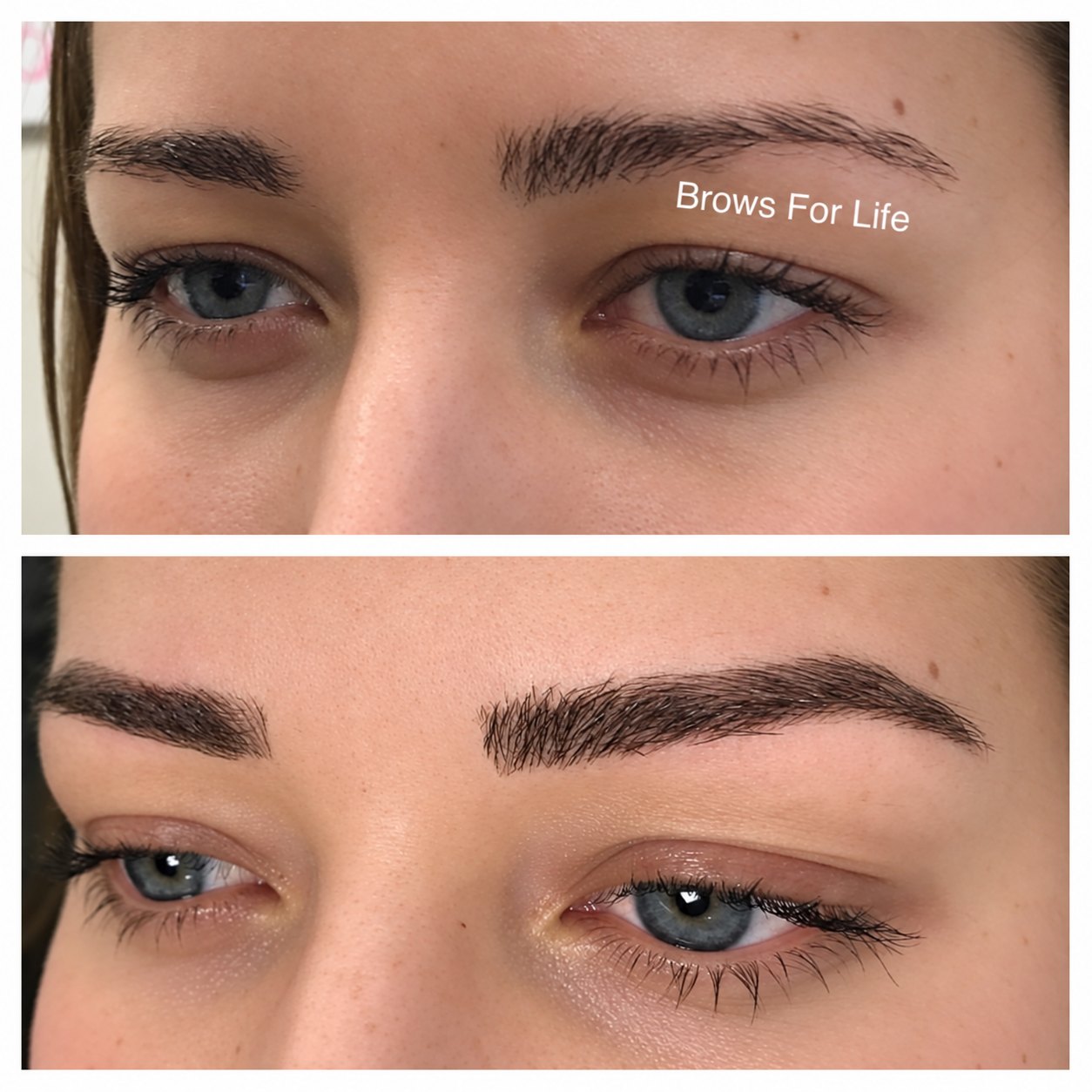 Microblading before and after on a Brows For Life client in Danbury, CT, photo 14