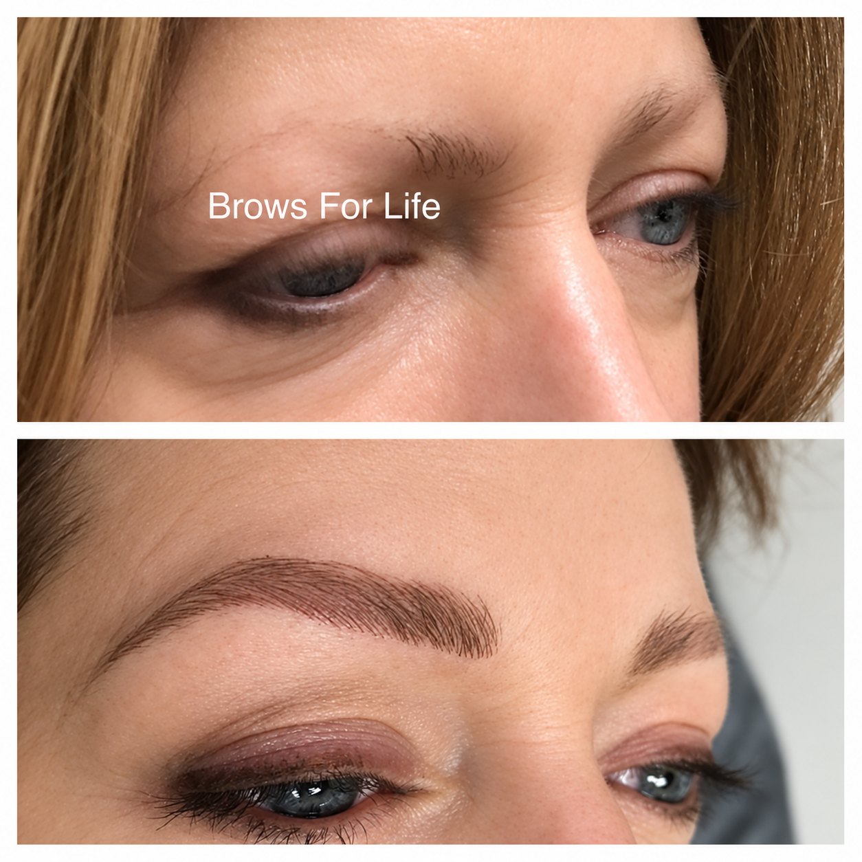 Microblading before and after on a Brows For Life client in Danbury, CT, photo 16