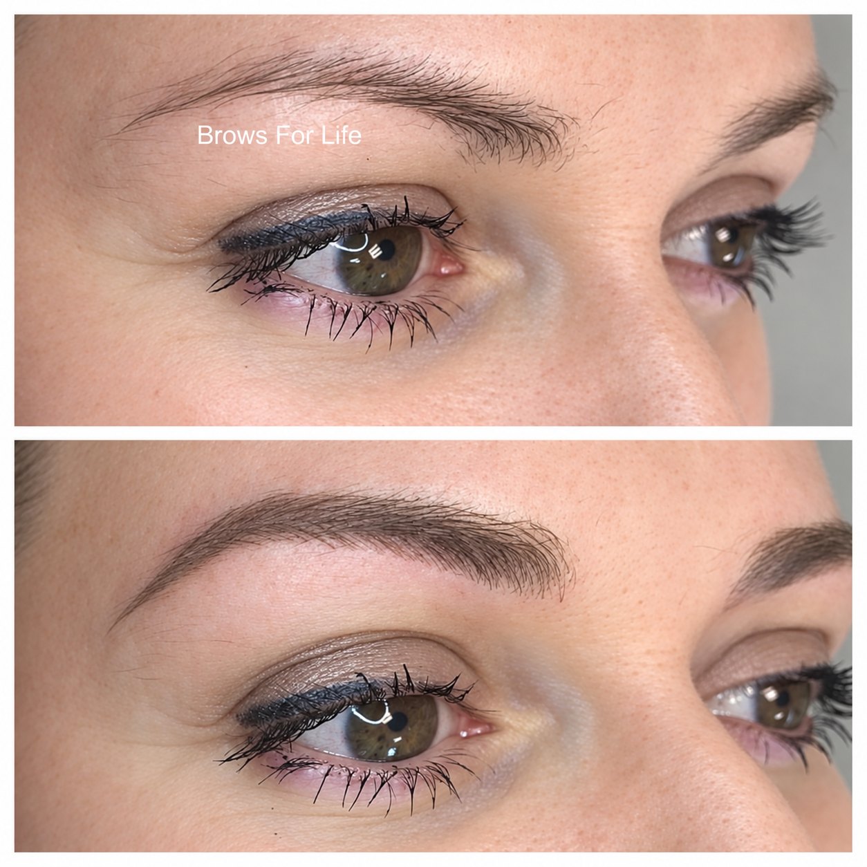 Microblading before and after on a Brows For Life client in Danbury, CT, photo 18
